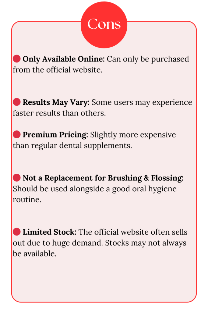 Prodentim Pros & Cons